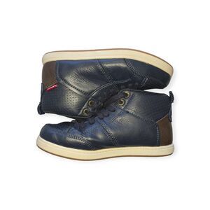 Levi's Kids 1 High Top Sneakers Blue Synthetic Upper Lace up Shoes 547990F17